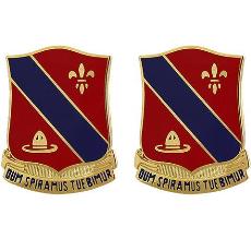 133rd Field Artillery Regiment Unit Crest (Dum Spramus Tuebimur)